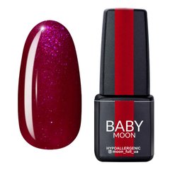 Baby Moon Gel polish Burgundy, 07, 6 мл — гель-лак для нігтів, ігриста вишня