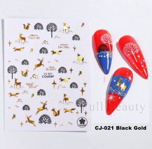 Наклейка CJ-021 Black Gold