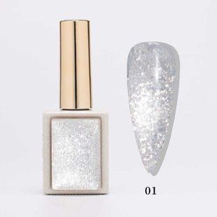 Global Fashion Golden Sand gel polish, 01, 8 мл &mdash; гель-лак для нігтів світловідбивний з шиммером