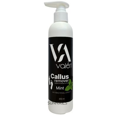 Valeri Callus Remover, Mint, 250 мл — ремувер для п'ят, з ароматом м'яти