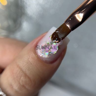 NAILSOFTHENIGHT Dream gel, 01, 5 гм &mdash; дизайн гель з шестигранниками та глітером для нігтів