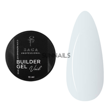 SAGA Professional Builder Gel Veil, 06, 15 мл &mdash; гель для нарощення, прозорий