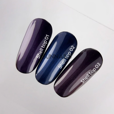 NAILSOFTHEDAY Top Shell, 03, 10 мл &mdash; перлинний топ з втиркою без липкого шару