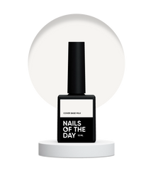 NAILSOFTHEDAY Cover base milk, 10 мл — ніжно-молочна камуфлююча база для нігтів