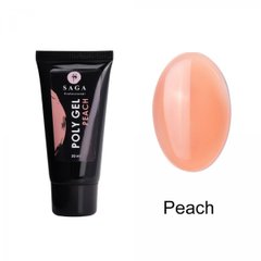 SAGA Professional Poly Gel, Peach, 30 мл — полігель в тюбику, персиковий