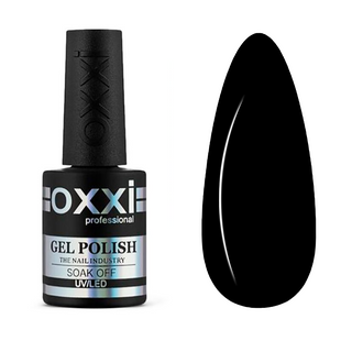 OXXI gel polish, Blackberry, 10 мл &mdash; гель-лак для нігтів чорний, емаль
