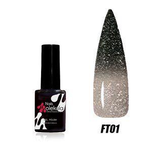 Nails Molekula Flash Thermo gel polish, FT01, 6 мл &mdash; гель-лаку для нігтів світловідбивний з термо-ефектом
