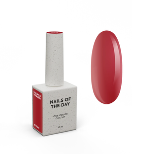 NAILSOFTHEDAY Color Top Vitrage 07, 10 мл &mdash; червоний вітражний топ для гель-лаку без липкого шару