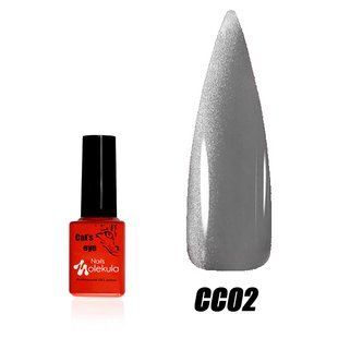 Nails Molekula gel polish Ceramic Catʼs Eye, CC02, 6 мл &mdash; гель-лак для нігтів з ефектом котяче око