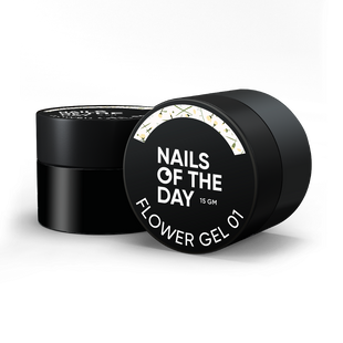 NAILSOFTHEDAY Flower gel, 01, 15 мл &mdash; будівельний гель із сухоцвітами