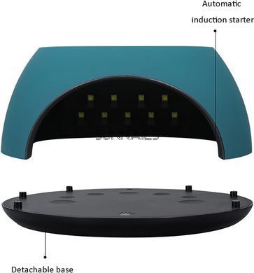 Лампа для манікюру LEDME F11, LED+UV, 120W, BLACK