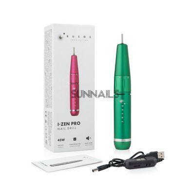 Фрезер для манікюру та педикюру BUCOS I-ZEN Pro Nail Drill, 45W, 35000 об/хв, GREEN