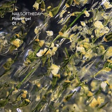 NAILSOFTHEDAY Flower gel, 01, 15 мл &mdash; будівельний гель із сухоцвітами