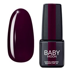 Baby Moon Gel polish Burgundy, 09, 6 мл — гель-лак для нігтів, винний камінь