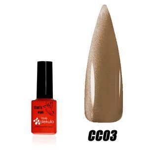 Nails Molekula gel polish Ceramic Catʼs Eye, CC03, 6 мл &mdash; гель-лак для нігтів з ефектом котяче око
