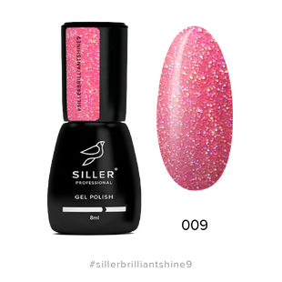 Siller gel polish, Brilliant Shine, 09, 8 мл — гель-лак для нігтів з шимером