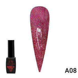 Global Fashion Disco gel polish, A08, 8 мл &mdash; гель-лак для нігтів світловідбивний