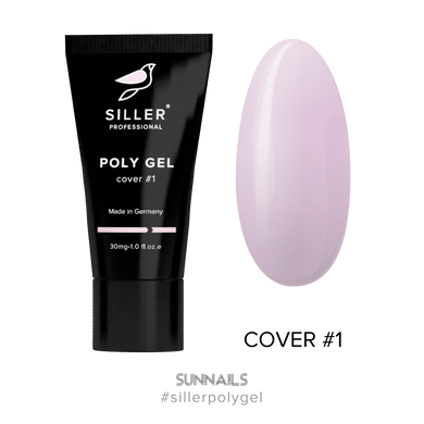 Siller Poly Gel, Cover, 01, 30 мл — полігель в тюбику