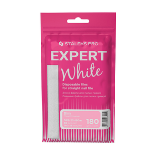 Staleks змінні файли білі для пилки прямої 180 грит Expert 22 50 шт DFE-22-180w