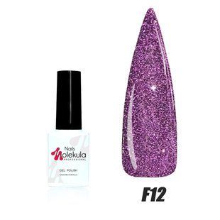 Nails Molekula Gel polish Flash Effect, F12, 6 мл &mdash; світловідбивний гель-лак для нігтів