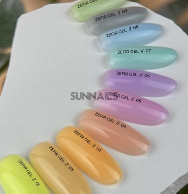 Siller Zefir gel, 01, 30 мл &mdash; гель для укріплення та нарощення нігтів