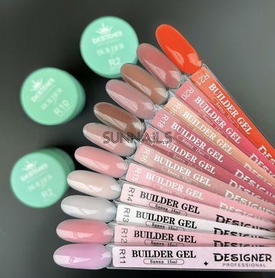 Designer Professional Builder gel R-19, 15 мл &mdash; гель для нарощення нігтів