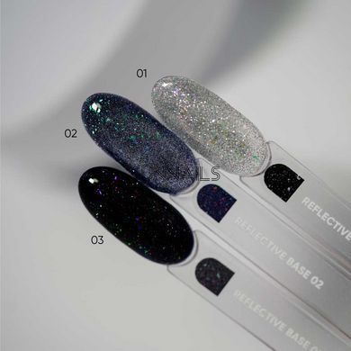 NAILSOFTHEDAY Reflective base, 03, 10 мл &mdash; камуфлююча світловідбиваюча база з шиммером