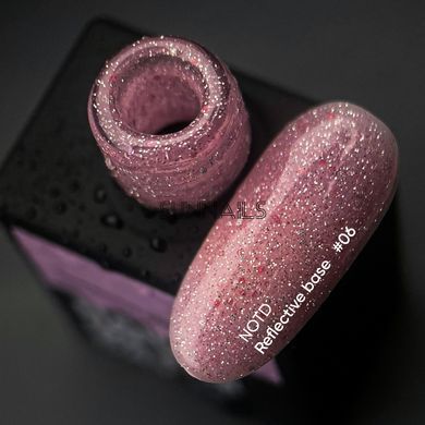 NAILSOFTHEDAY Reflective base, 06, 10 мл &mdash; камуфлююча світловідбиваюча база з шиммером
