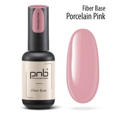 PNB Fiber Base, Porcelain Pink, 8 мл — камуфлююча база для гель-лаку зі скловолокном