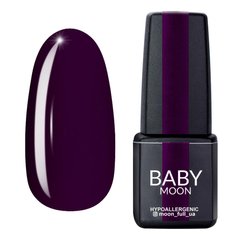 Baby Moon Gel polish Burgundy, 11, 6 мл — гель-лак для нігтів, темно-сливовий