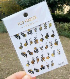 Наклейка Pop Finger Mu019 Gold