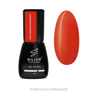 Siller Red Crush Base, 03, 8 мл &mdash; червона база для гель-лаку