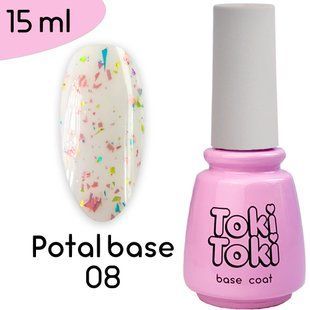Toki-Toki Potal Base, 008, 15 мл &mdash; база для гель-лаку з поталлю