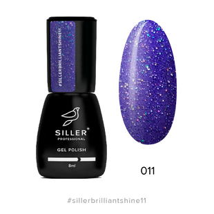 Siller gel polish, Brilliant Shine, 11, 8 мл — гель-лак для нігтів з шимером