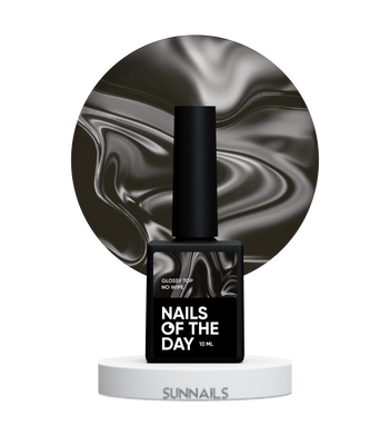 NAILSOFTHEDAY Glossy top no wipe, 10 мл — глянцевий топ для гель-лаку без липкого шару