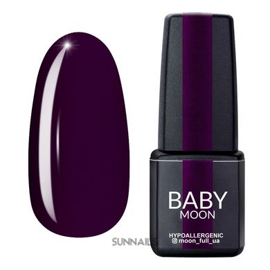 Baby Moon Gel polish Burgundy, 11, 6 мл — гель-лак для нігтів, темно-сливовий