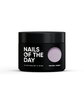 NAILSOFTHEDAY Polygel, Nude, 01, 30 мг &mdash; полігель дрібнозернистий, 30 мг