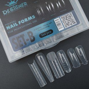 Верхні форми для нарощення нігтів Designer Professional, Set B, 144 шт/уп