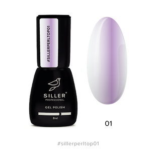 Siller Perl Top, 01, 8 мл &mdash; перлинний топ з ефектом втирки