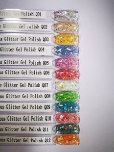 Global Fashion Luminous Glitter Gel, 10, 5 гр &mdash; люмінісцентний гель для дизайну нігтів, який світиться в темряві