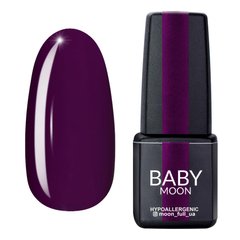 Baby Moon Gel polish Burgundy, 12, 6 мл — гель-лак для нігтів, димчастий сливовий