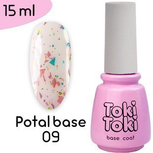 Toki-Toki Potal Base, 009, 15 мл &mdash; база для гель-лаку з поталлю