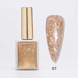 Global Fashion Golden Sand gel polish, 07, 8 мл &mdash; гель-лак для нігтів світловідбивний з шиммером