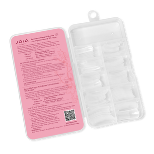 JOIA vegan reusable top molds for extensions, 100 шт &mdash; багаторазові верхні форми для нарощування нігтів