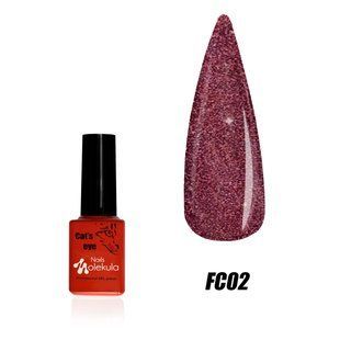Nails Molekula Gel polish Flash, FC02, 6 мл &mdash; світловідбивний гель-лак з ефектом котяче око