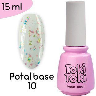 Toki-Toki Potal Base, 010, 15 мл &mdash; база для гель-лаку з поталлю