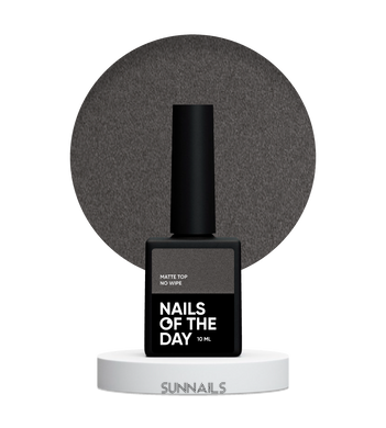 NAILSOFTHEDAY Matte top no wipe, 10 мл — матовий топ без липкого шару