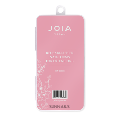 JOIA vegan reusable top molds for extensions, 100 шт — багаторазові верхні форми для нарощування нігтів