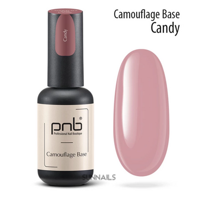 PNB Camouflage Base, Candy, 8 мл — камуфлююча база для гель-лаку