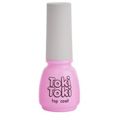 Toki-Toki Top High Gloss, 5 мл — топ для гель-лаку глянцевий без липкого шару